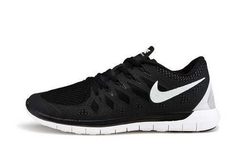 Nike Free 5.0 Run 2014 Black White Running Shoe Reduced